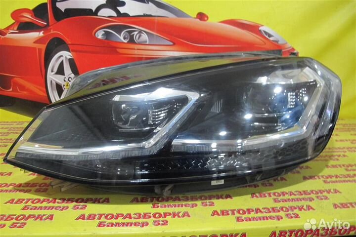 VW Golf VII 2012 фара левая (led )