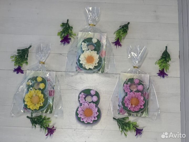 Подарки к 8 марта из мыла