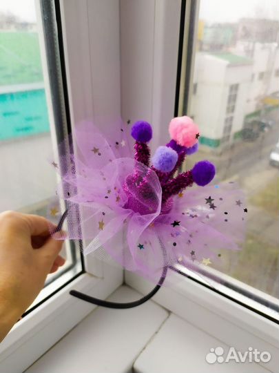 Ободок к костюму конфета звезда хлопушка