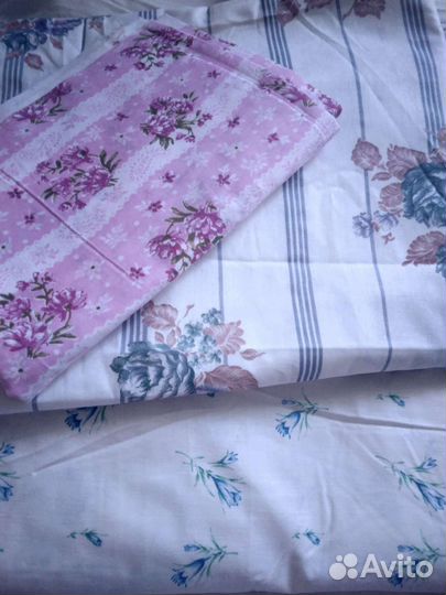 Отрез х/б ткани: белый, цветной СССР