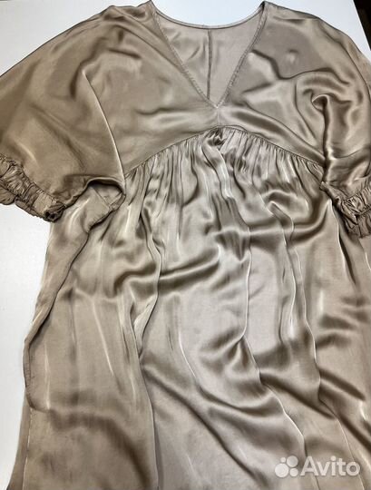 Атласное вечернее платье Италия р 54-58