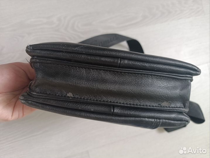 Сумка барсетка кожаная