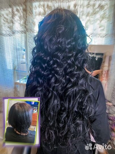 Капсульное наращивание волос, афронаращивание