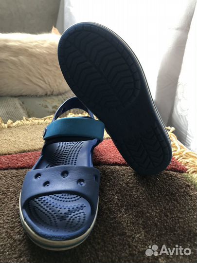 Сандалии Crocs для детей (унисекс) синие р. 29-30