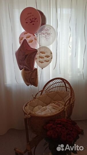 Люлька плетёная, колыбель