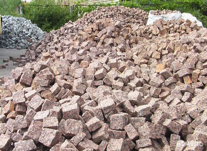 Брусчатка колотая гранит опт, укладка