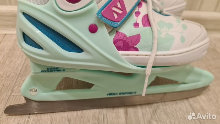 Коньки nordway раздвижные 31-36