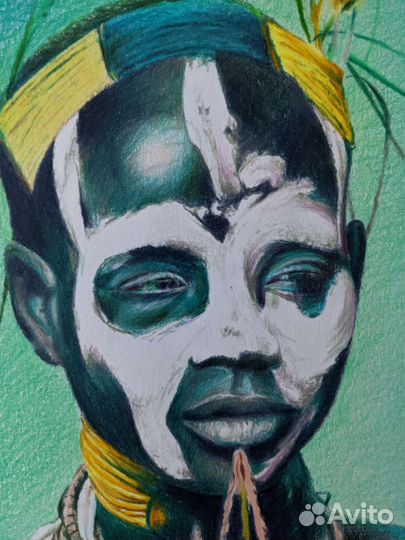 Картина, карандаши, А4 