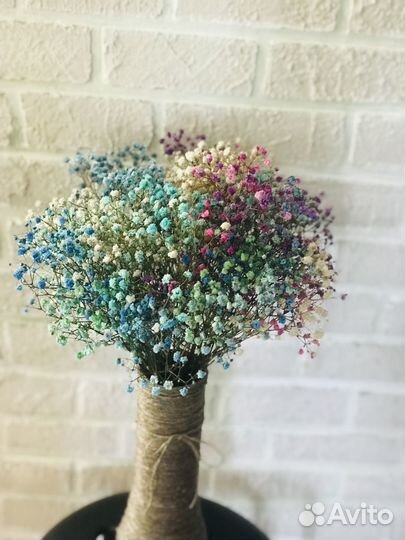 Букеты из стабилизированных цветов и сухоцвета