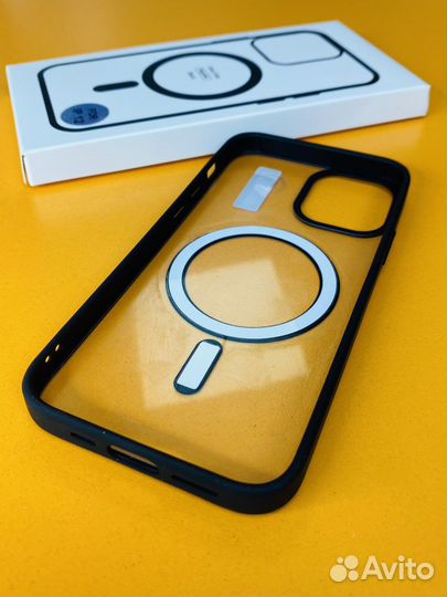 Чехол на iPhone 12 с magsafe черный