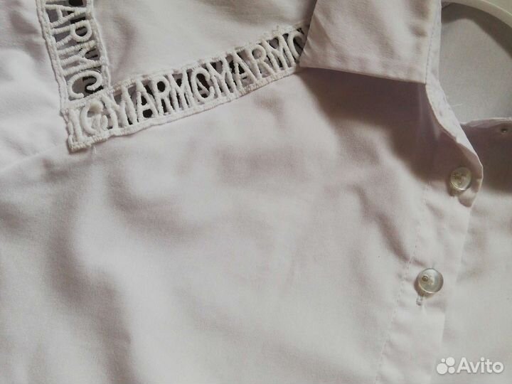 Рубашка блузка школьная 128р