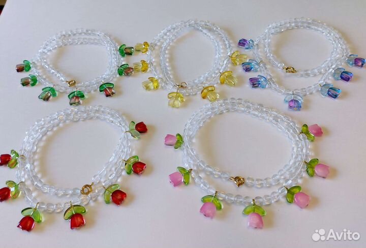 Бусы винтаж Чешская бижутерия