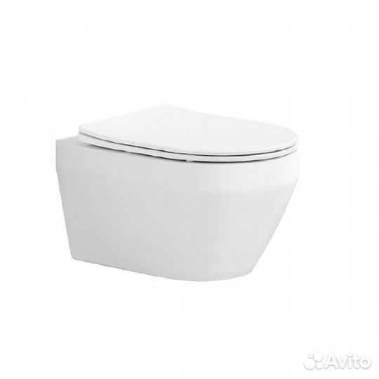 Инсталляция с унитазом и кнопкой aquatek лея 035