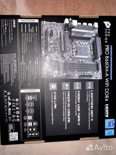 Материнская плата MSI PRO B660M-A wifi DDR4