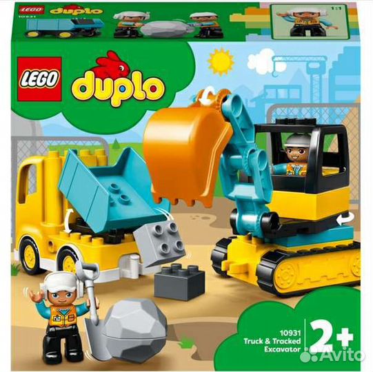 Lego duplo 10931 Грузовик и гусеничный экскаватор