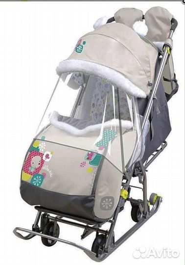 Новые Санки коляска ника