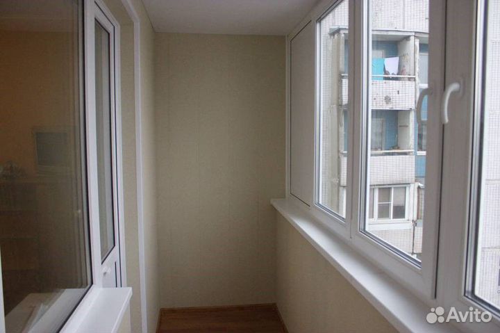 Остекление балконов под ключ