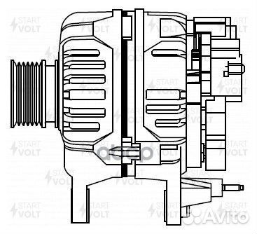 Генератор skoda fabia/VW polo 90А LG 1825