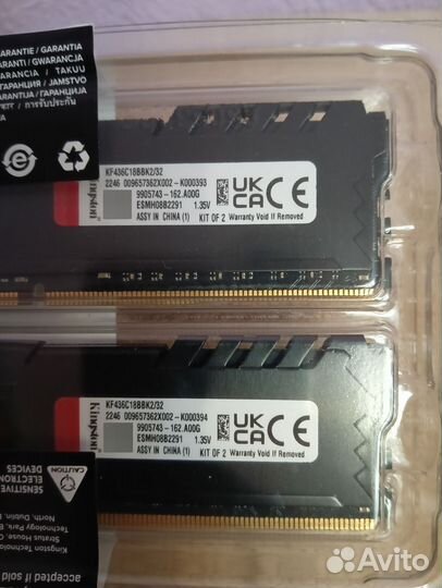 Оперативная память ddr4 3600 32Gb
