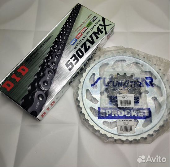 Комплект цепи и звезд Honda cbr600f2