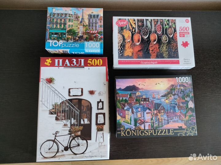 Пазлы 500, 1000 деталей