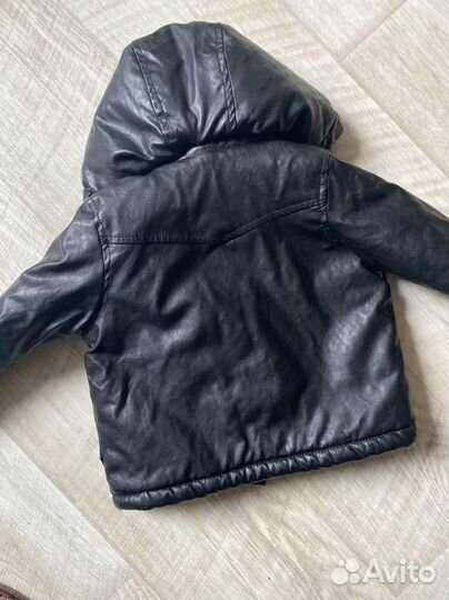 Куртка авиатор Zara 12-18 мес экокожа