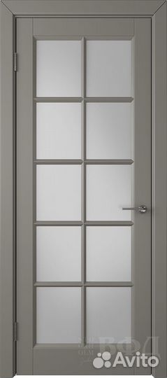 Межкомнатная дверь эмаль VFD Гланта, остеклённая