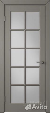Межкомнатная дверь эмаль VFD Гланта, остеклённая
