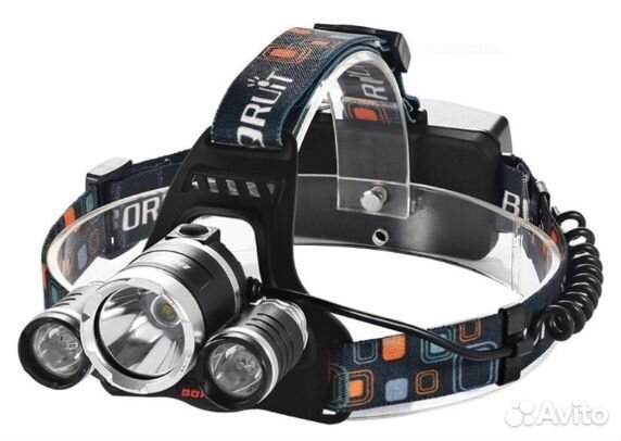 Фонарь налобный 18650