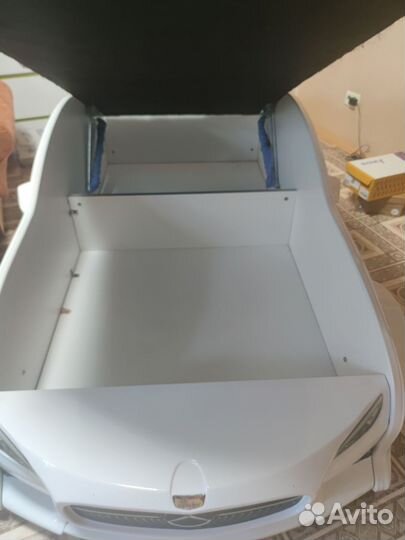 Кровать детская машина с матрасом mercedes