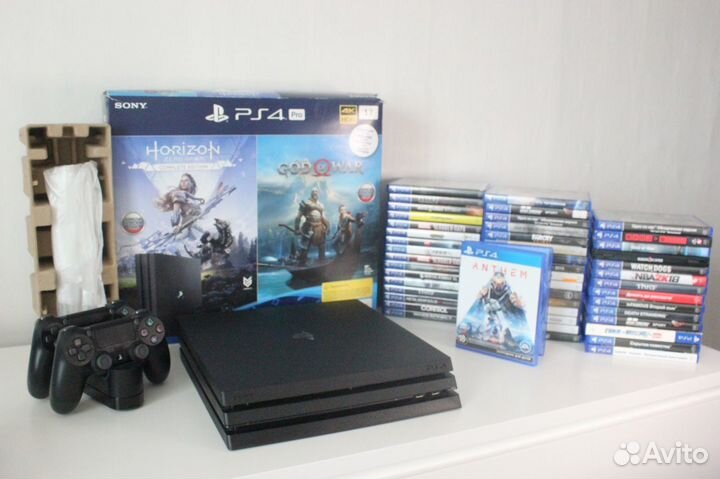 PS4 I Sony Playstation 4 Pro 7208b + 2 геймпада
