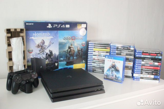 PS4 I Sony Playstation 4 Pro 7208b + 2 геймпада
