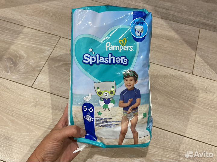 Трусики для плавания pampers splashers 5-6 (14+)