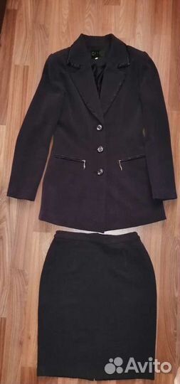 Костюм пиджак и юбка 46