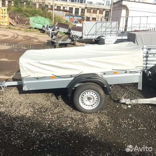 Автоприцеп 2,05*1,1 с тентом мзса - 00