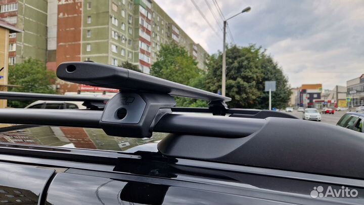 Багажник на рейлинги Арго Ed, черная крыло