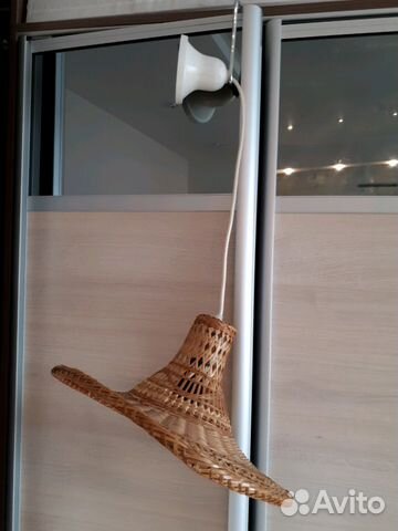 Светильник вьетнам новый солома