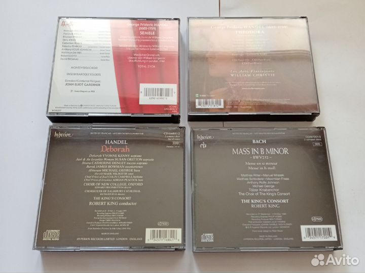 Фирм. CD опер,ораторий:Гендель,Бах,Телеман и др