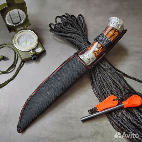 Нож туристический - Охотник с огнивом