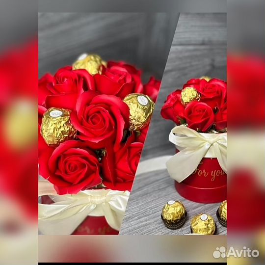 Букет мыльных роз с конфетами. Букеты для всех