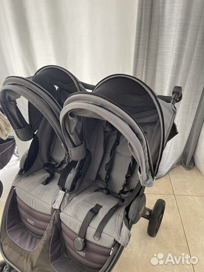 Прогулочная коляска britax для двойни