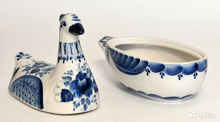 Уточка Гжель. Ручная работа