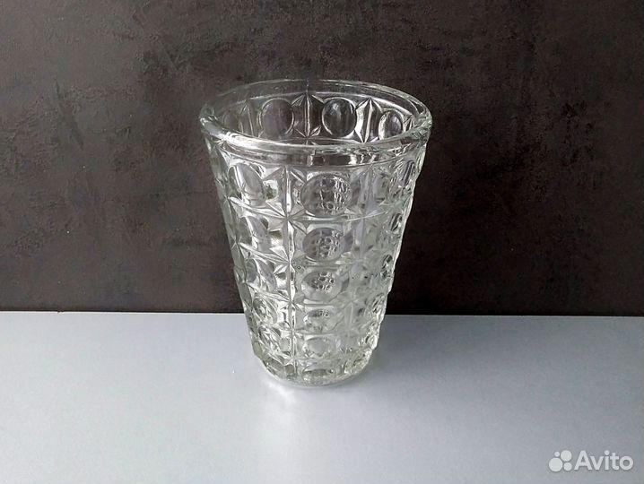 Ваза СССР стекло 