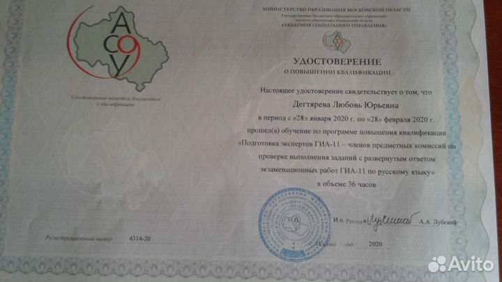 Репетитор по русскому языку и литературе