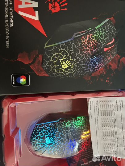 Игровая мышка с подсветкой Bloody