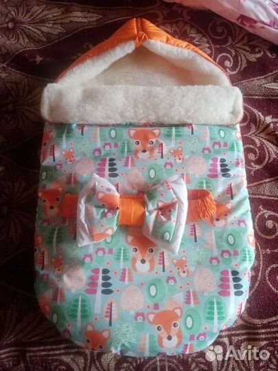 Конверт на выписку для девочки зима