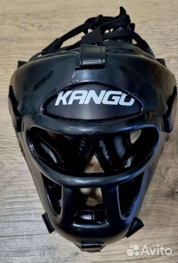 Шлем боксерский с защитой kango KHG-002-RU
