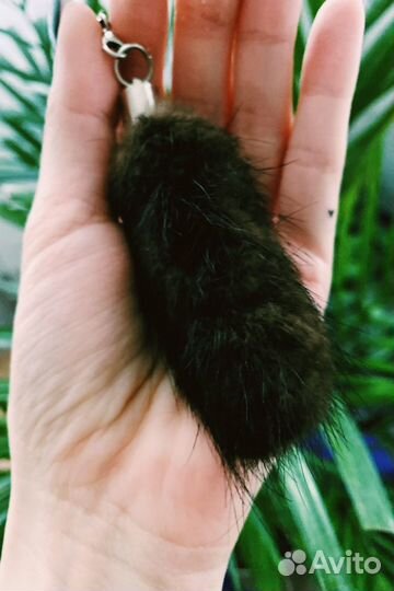 Брелок хвост натуральный