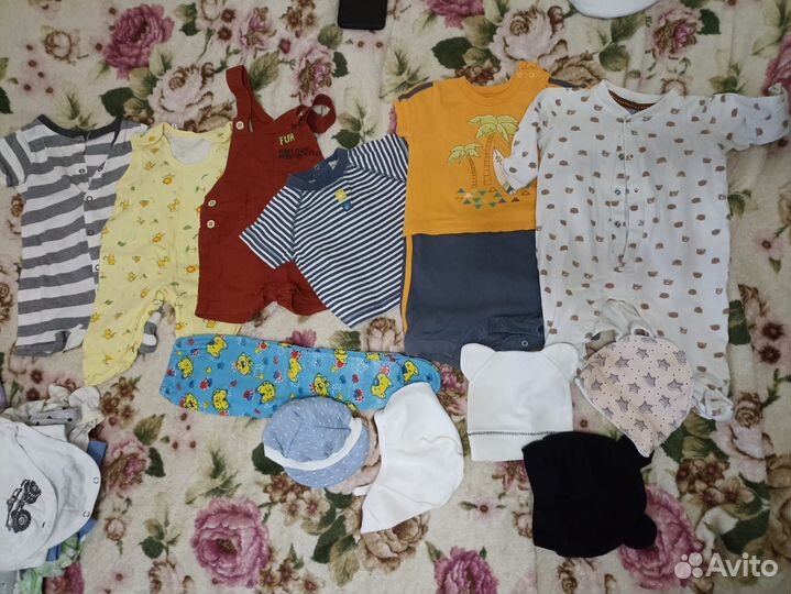 Вещи пакетом для малыша 0-3, 3-6, 6-9, месяцев