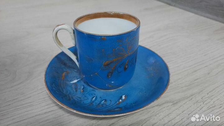 Чайный набор из фарфора 19 века Фабрика Кузнецова